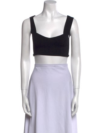 A.L.C. Square Neckline Sleeveless Crop Top