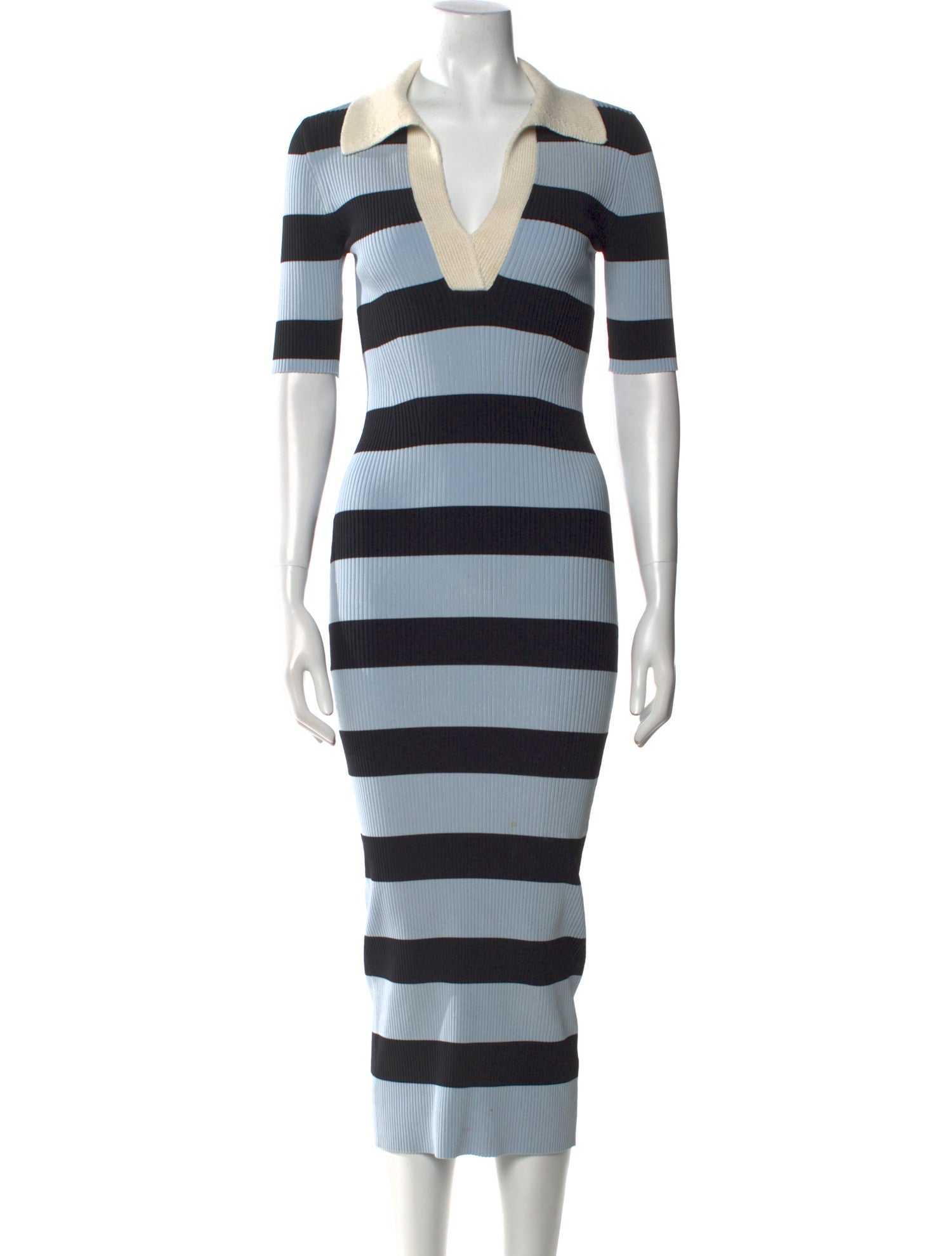 A.L.C. Striped Midi Length Dress