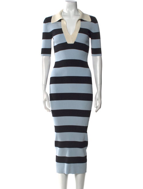 A.L.C. Striped Midi Length Dress