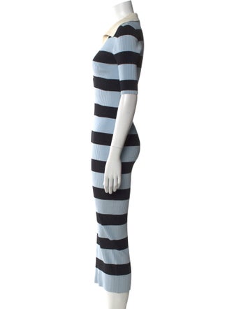 A.L.C. Striped Midi Length Dress