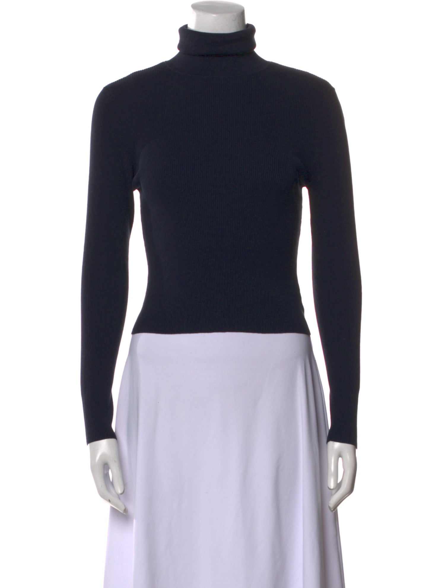 A.L.C. Turtleneck Long Sleeve Crop Top