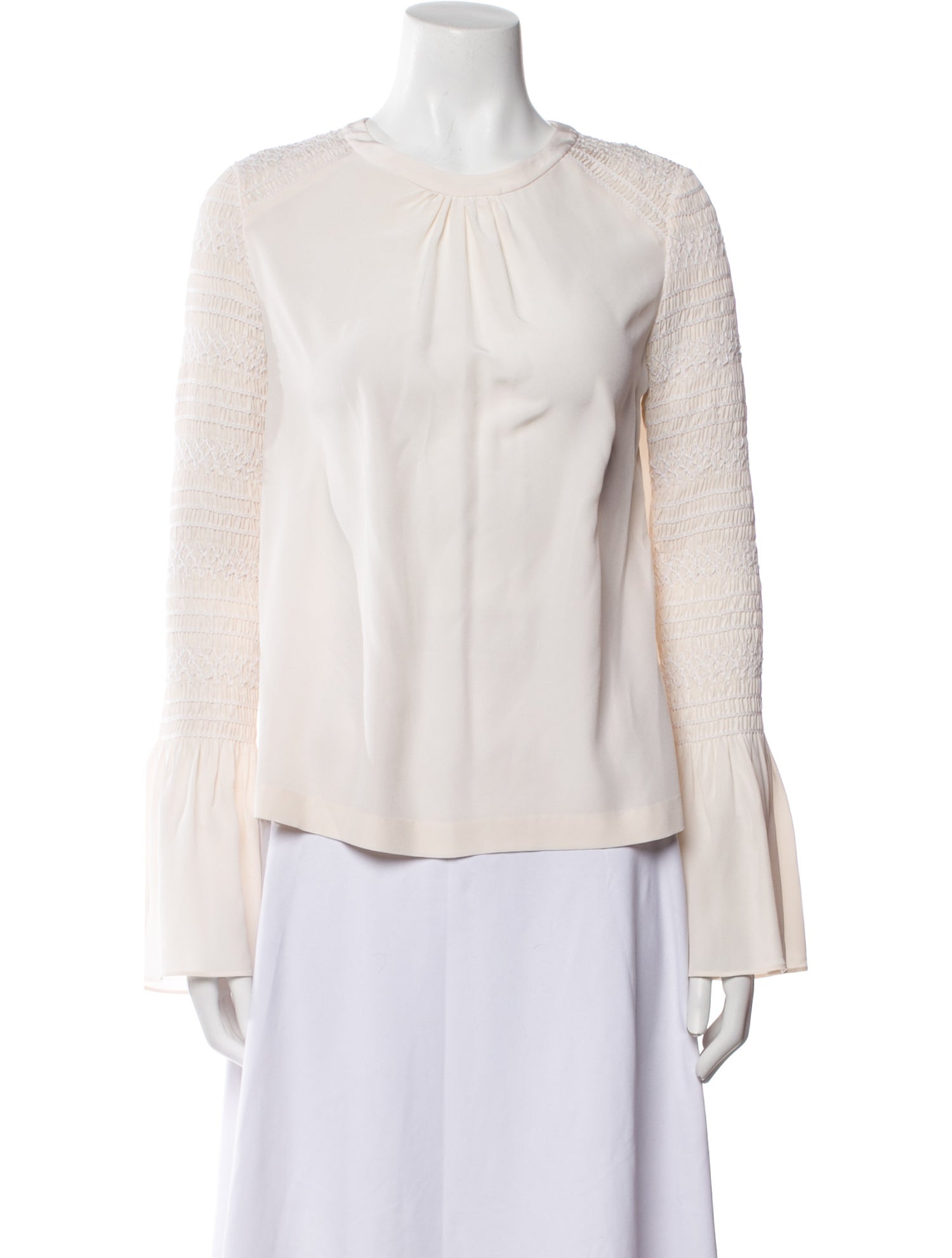 A.L.C. Silk Crew Neck Blouse