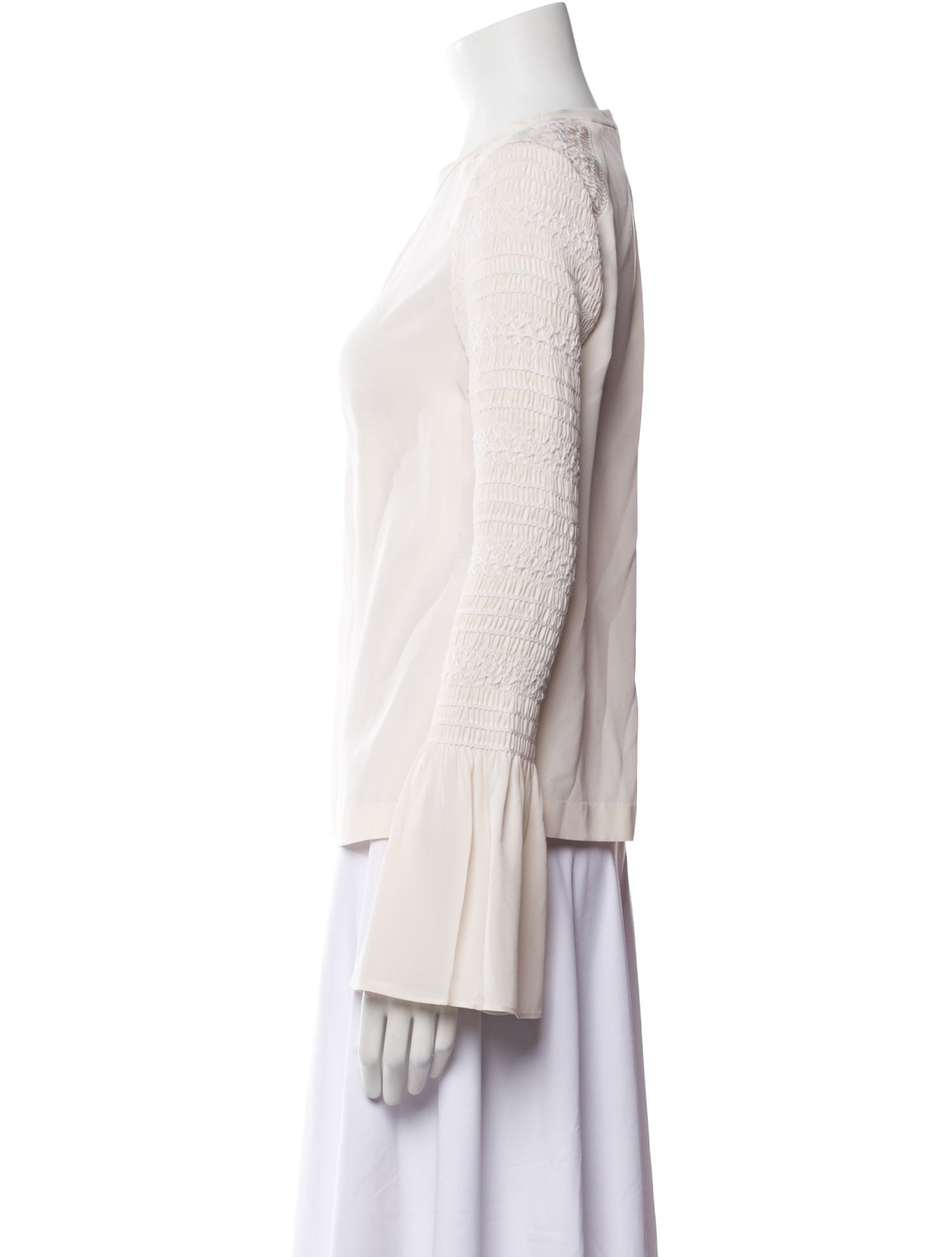 A.L.C. Silk Crew Neck Blouse