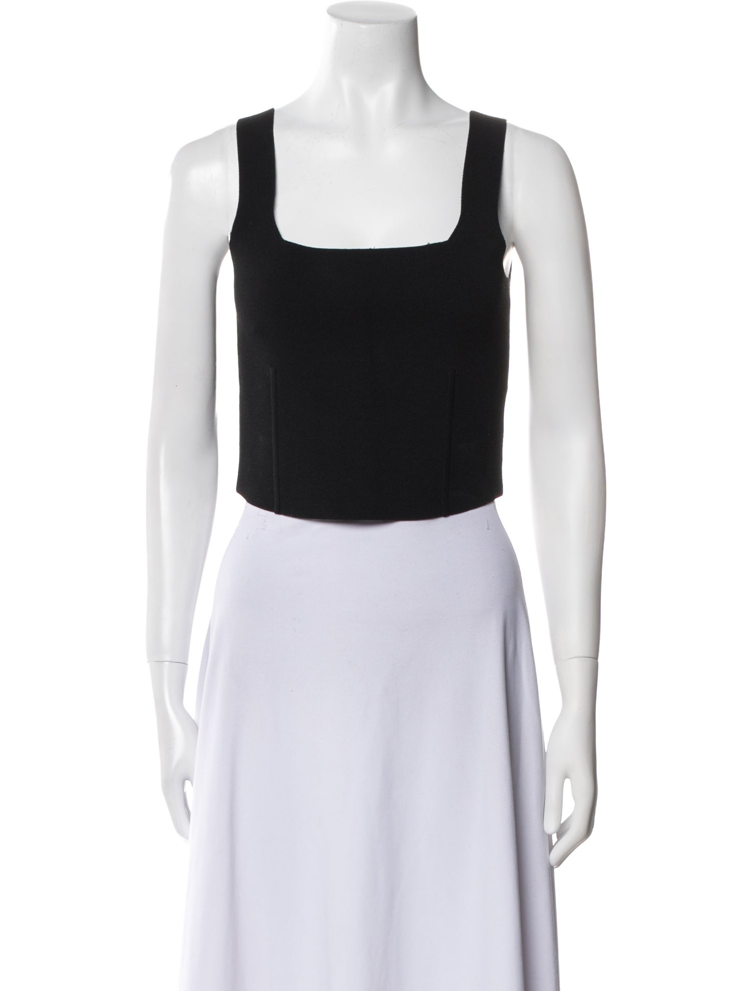 A.L.C. Square Neckline Sleeveless Crop Top