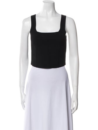 A.L.C. Square Neckline Sleeveless Crop Top