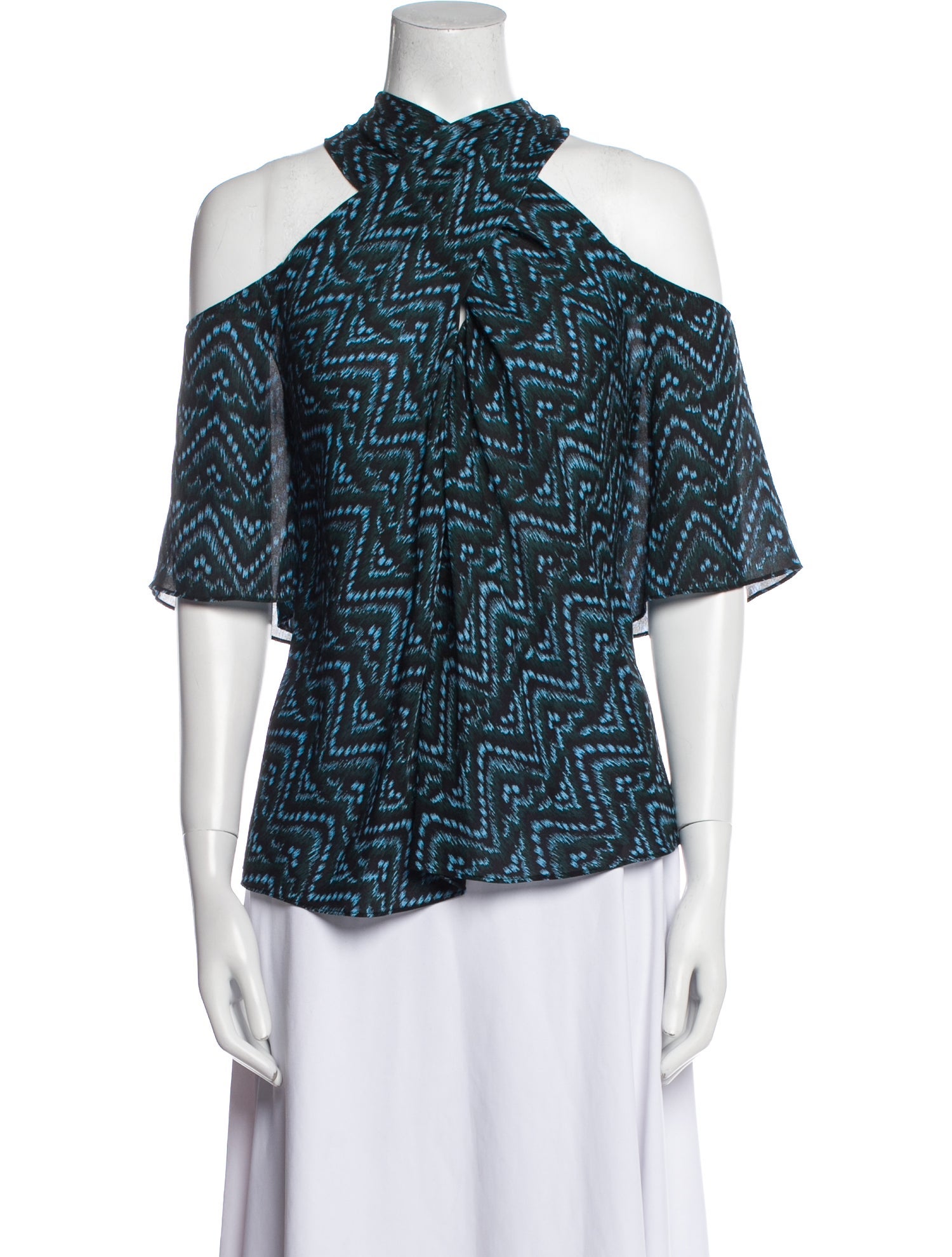 A.L.C. Silk Printed Blouse