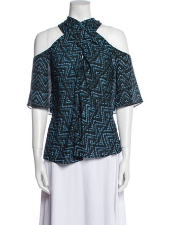 A.L.C. Silk Printed Blouse