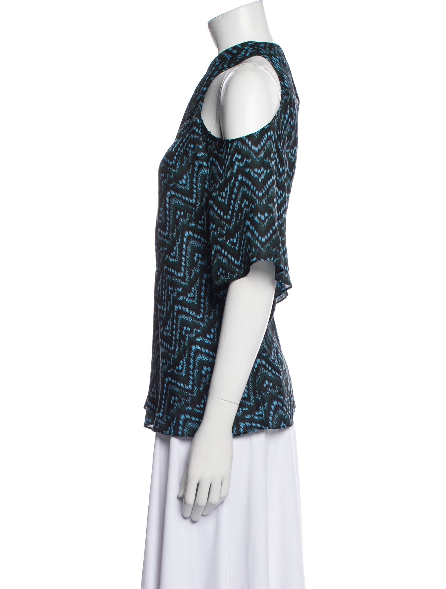 A.L.C. Silk Printed Blouse