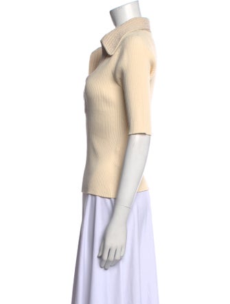 A.L.C. V-Neck Three-Quarter Sleeve Top