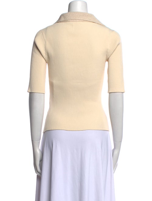 A.L.C. V-Neck Three-Quarter Sleeve Top