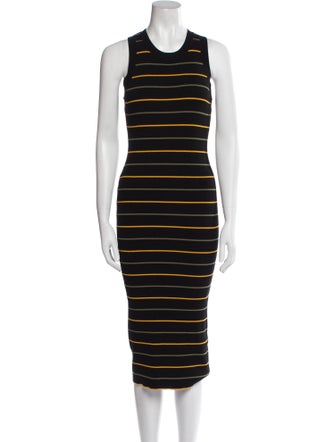 A.L.C. Striped Midi Length Dress
