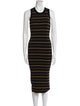 A.L.C. Striped Midi Length Dress