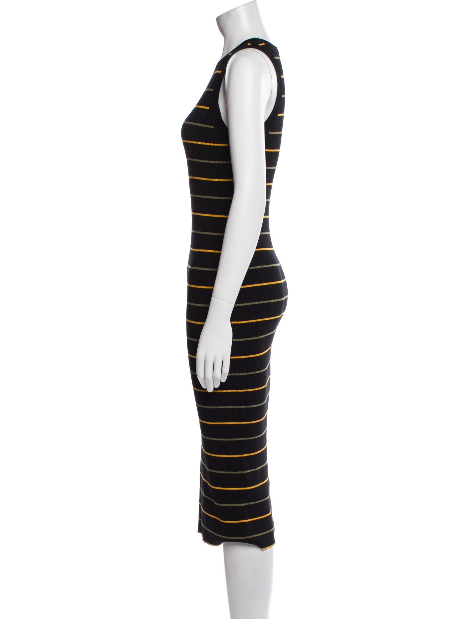 A.L.C. Striped Midi Length Dress
