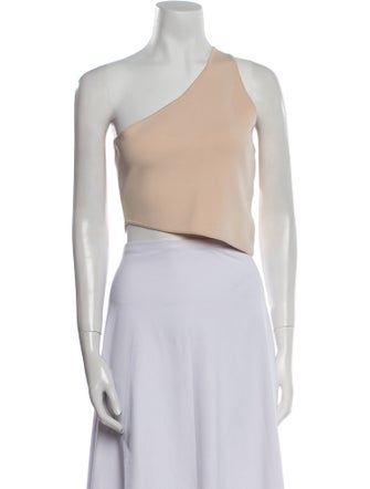 A.L.C. One-Shoulder Sleeveless Crop Top