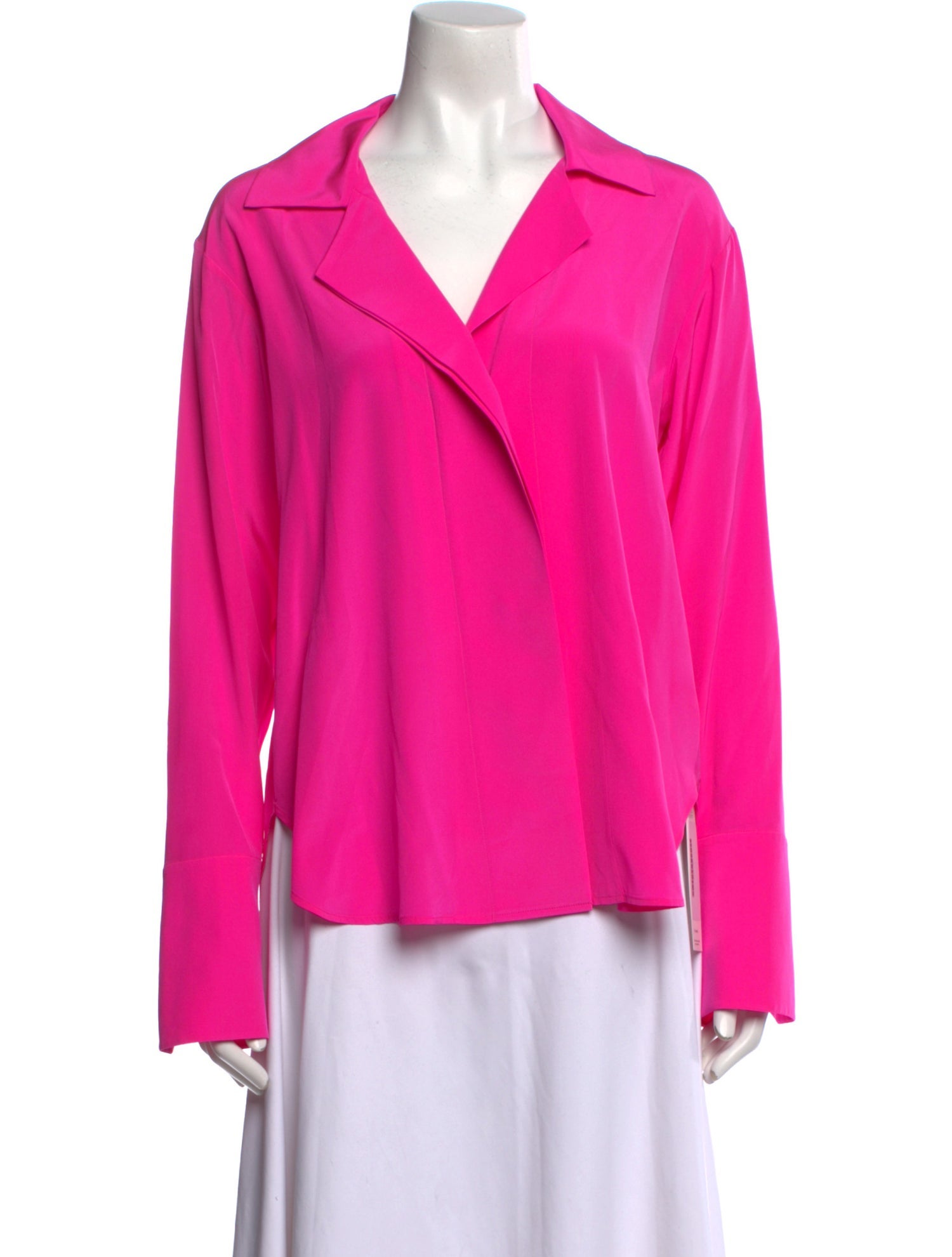 A.L.C. Silk Long Sleeve Blouse