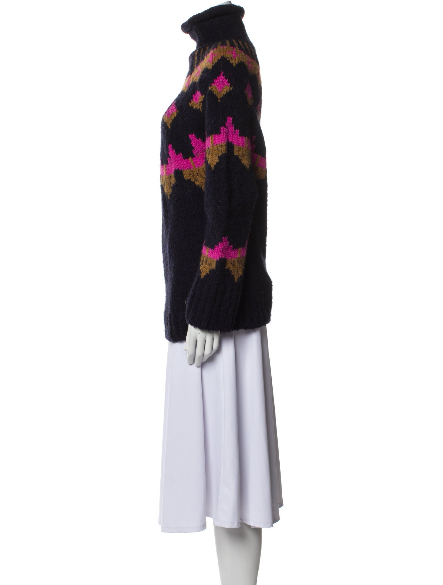 A.L.C. Printed Turtleneck Sweater