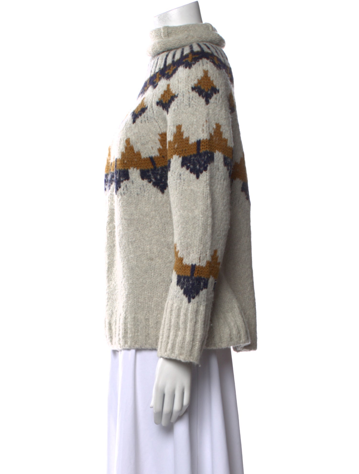 A.L.C. Printed Turtleneck Sweater