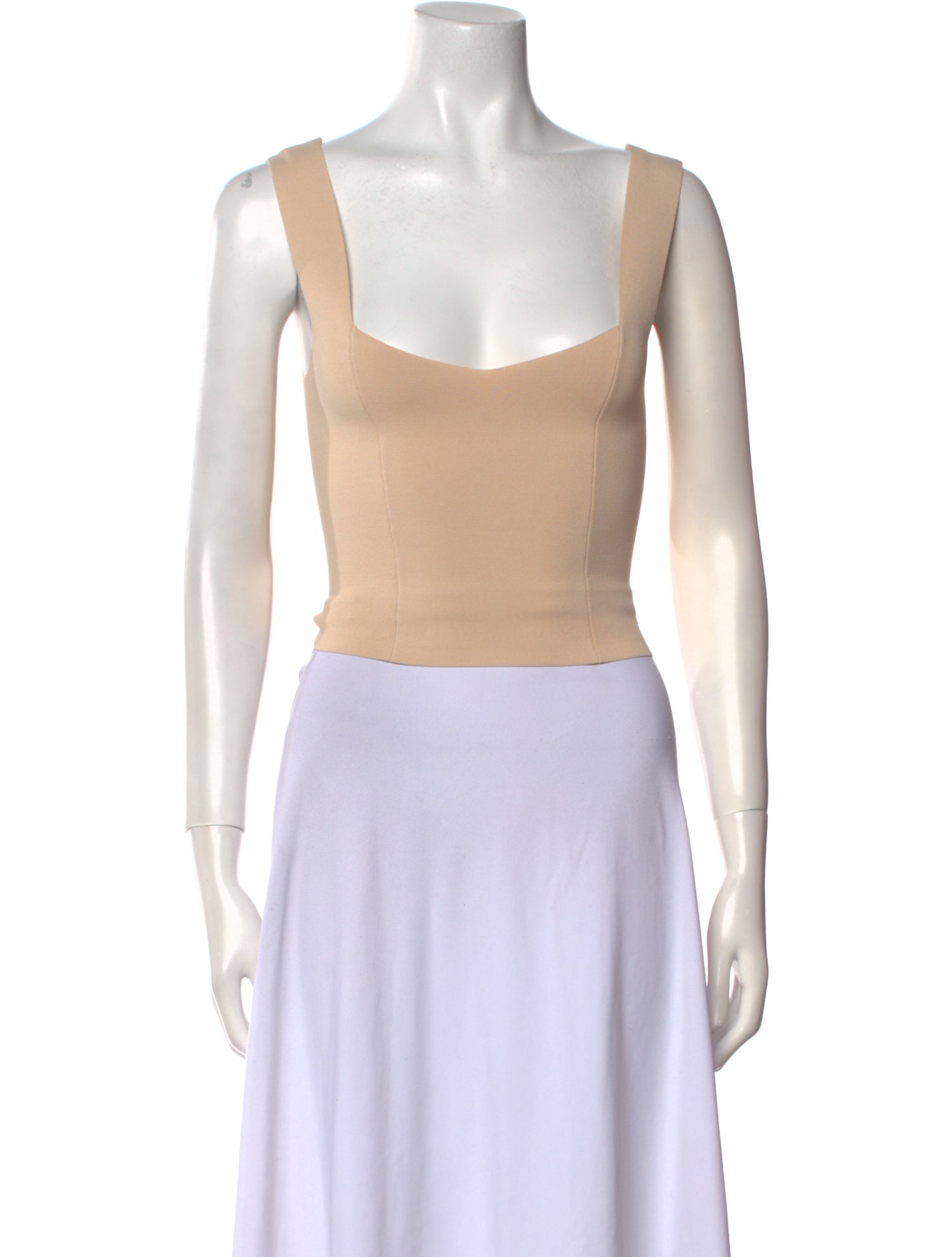 A.L.C. Square Neckline Sleeveless Crop Top