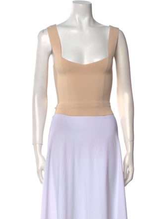 A.L.C. Square Neckline Sleeveless Crop Top