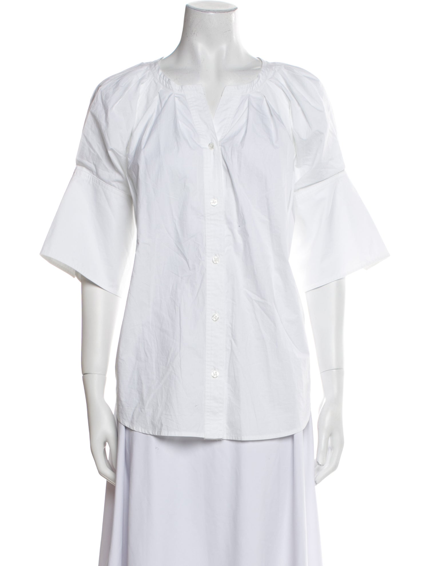 A.L.C. Three-Quarter Sleeve Button-Up Top