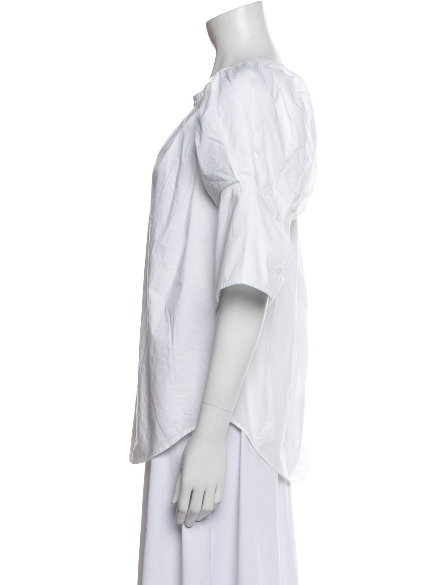 A.L.C. Three-Quarter Sleeve Button-Up Top