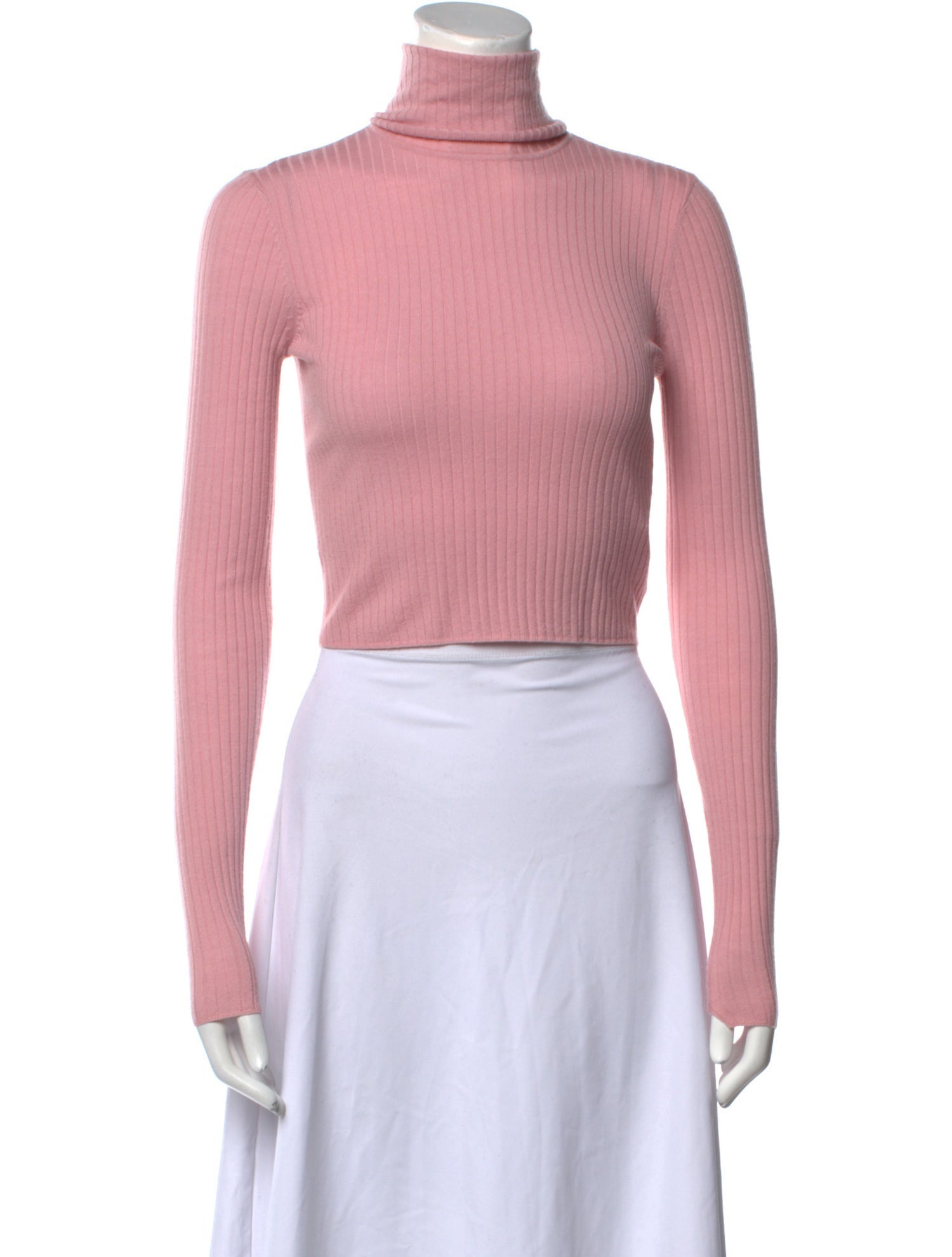 A.L.C. Merino Wool Turtleneck Crop Top