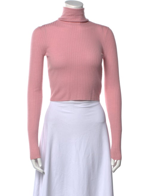 A.L.C. Merino Wool Turtleneck Crop Top