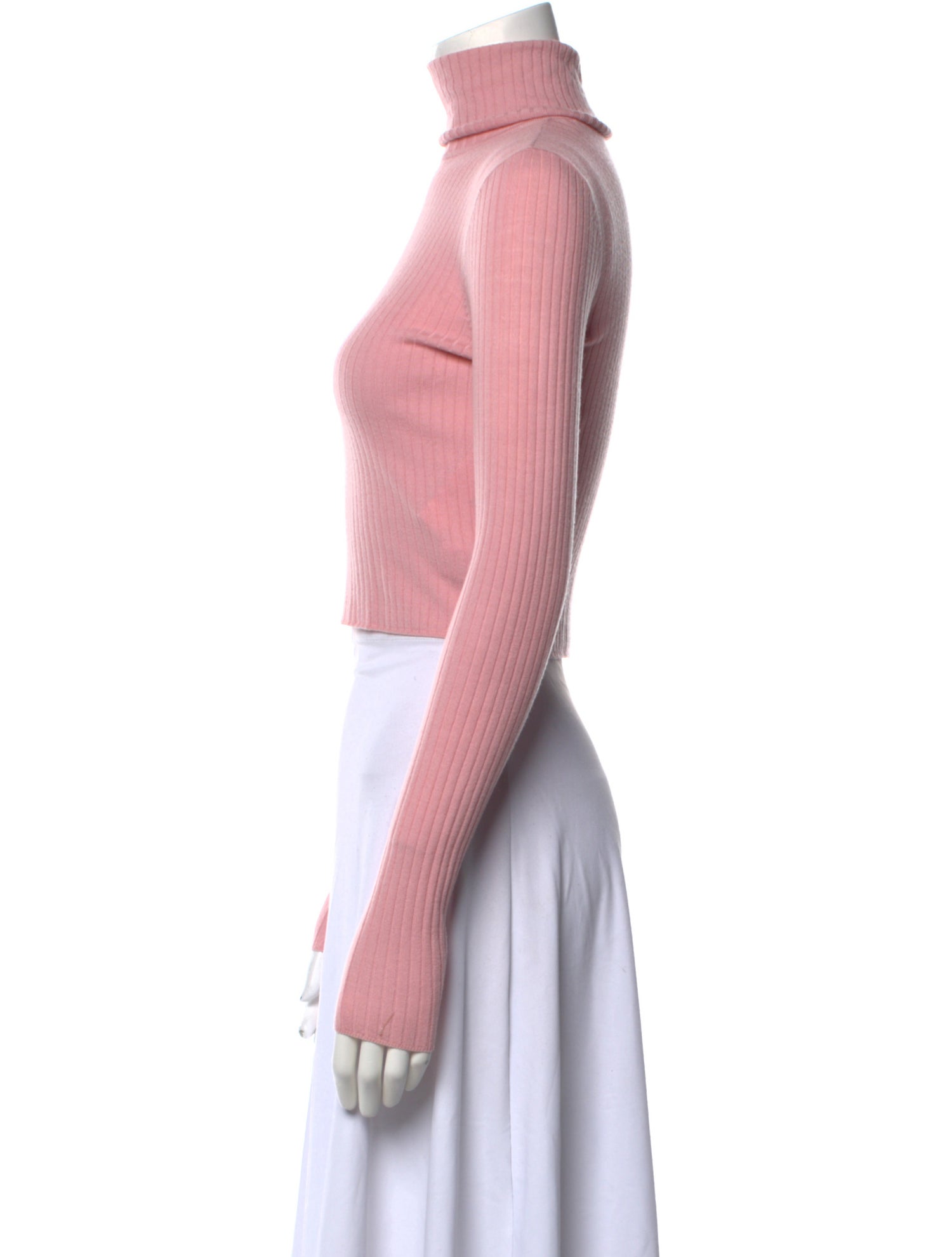 A.L.C. Merino Wool Turtleneck Crop Top