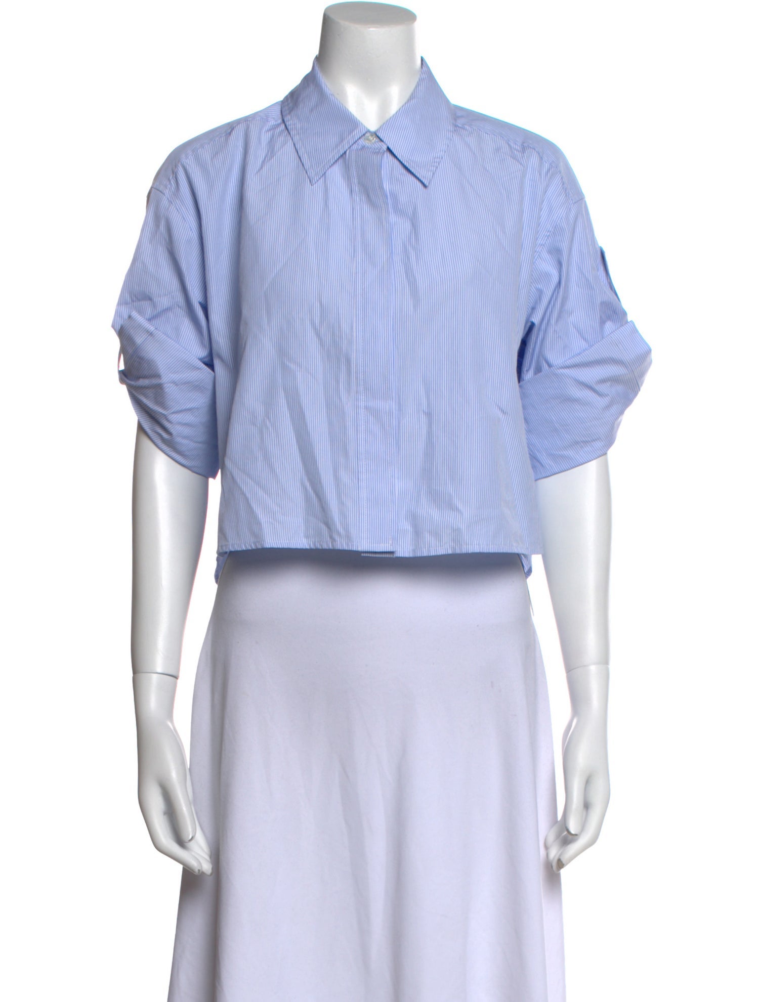 A.L.C. Striped Short Sleeve Crop Top w/ Tags