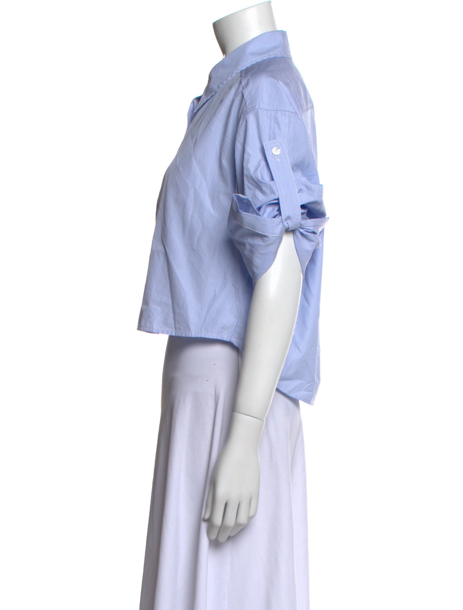 A.L.C. Striped Short Sleeve Crop Top w/ Tags