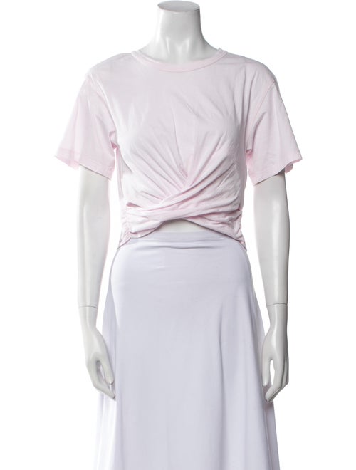 A.L.C. Crew Neck Short Sleeve Crop Top