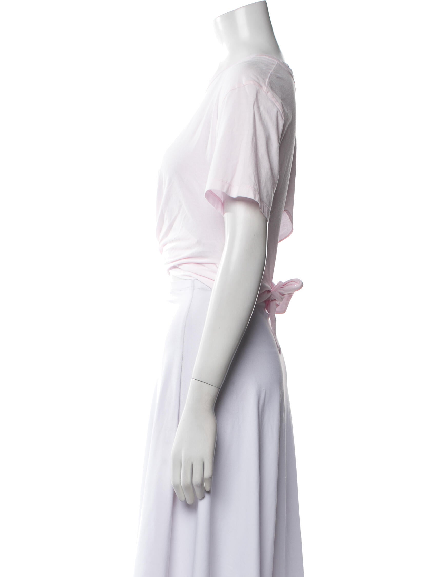 A.L.C. Crew Neck Short Sleeve Crop Top