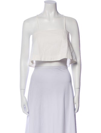 A.L.C. Square Neckline Sleeveless Crop Top