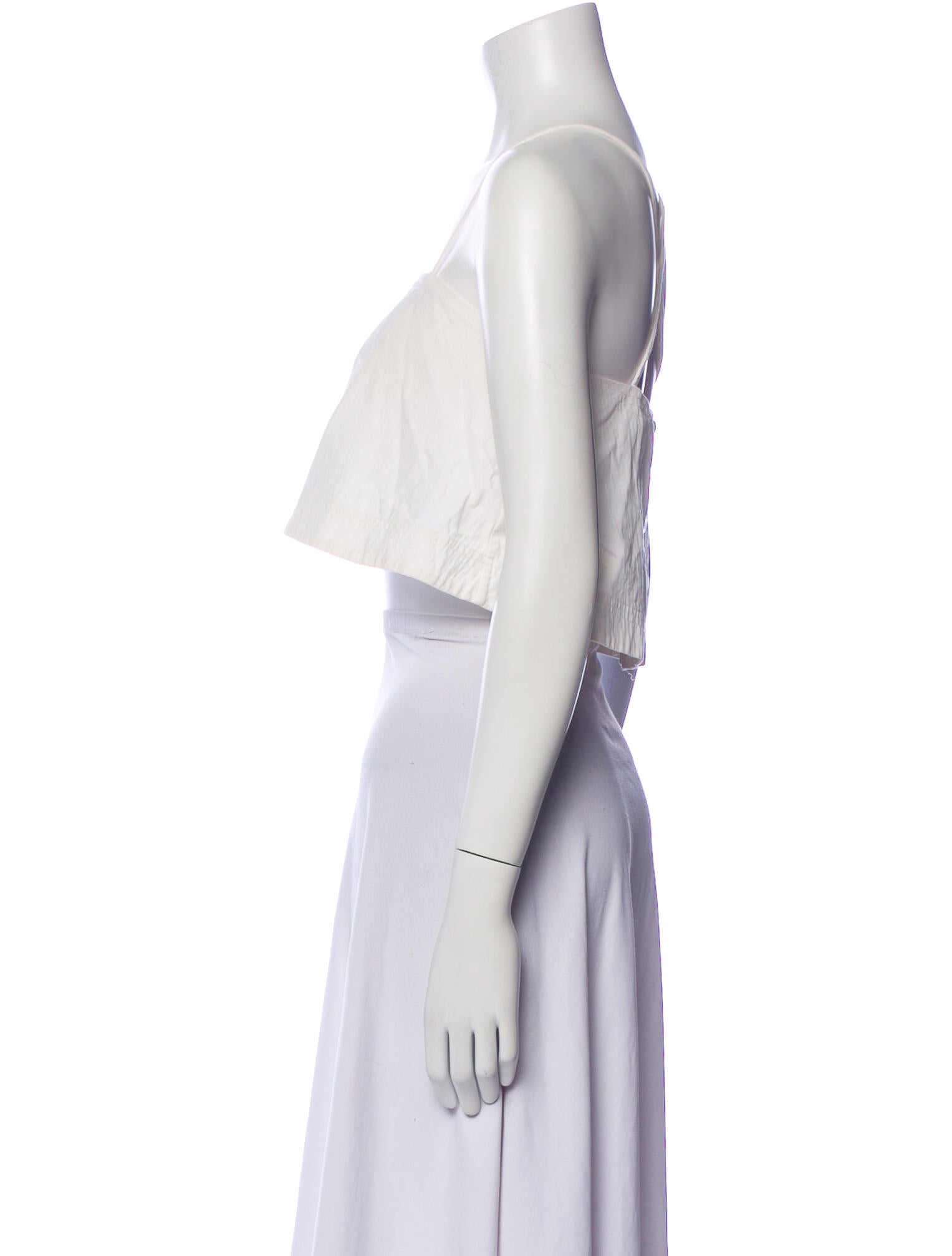 A.L.C. Square Neckline Sleeveless Crop Top