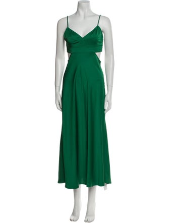 A.L.C. V-Neck Midi Length Dress