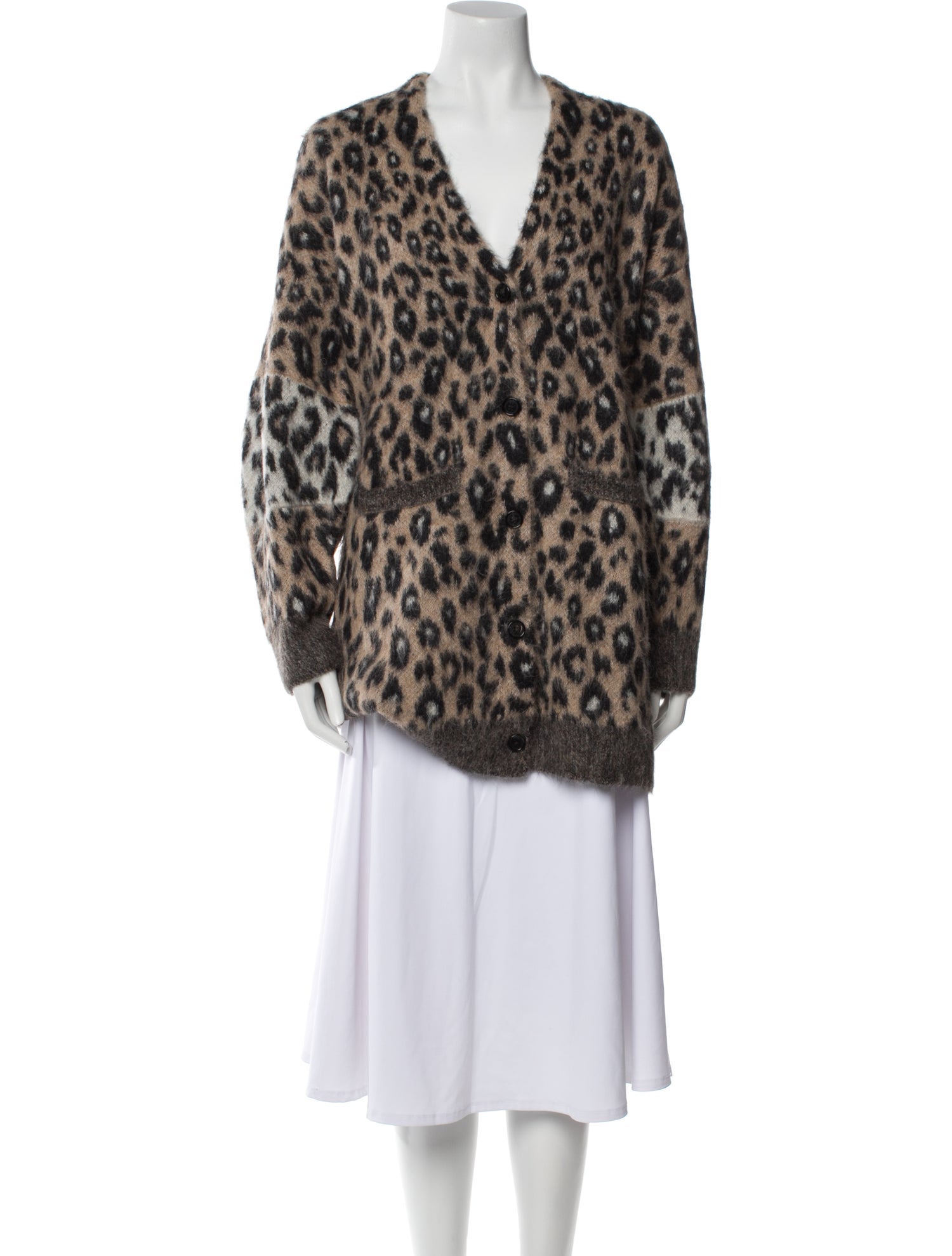 A.L.C. Alpaca Animal Print Sweater