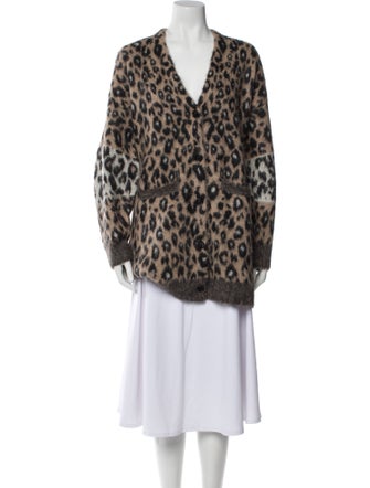 A.L.C. Alpaca Animal Print Sweater