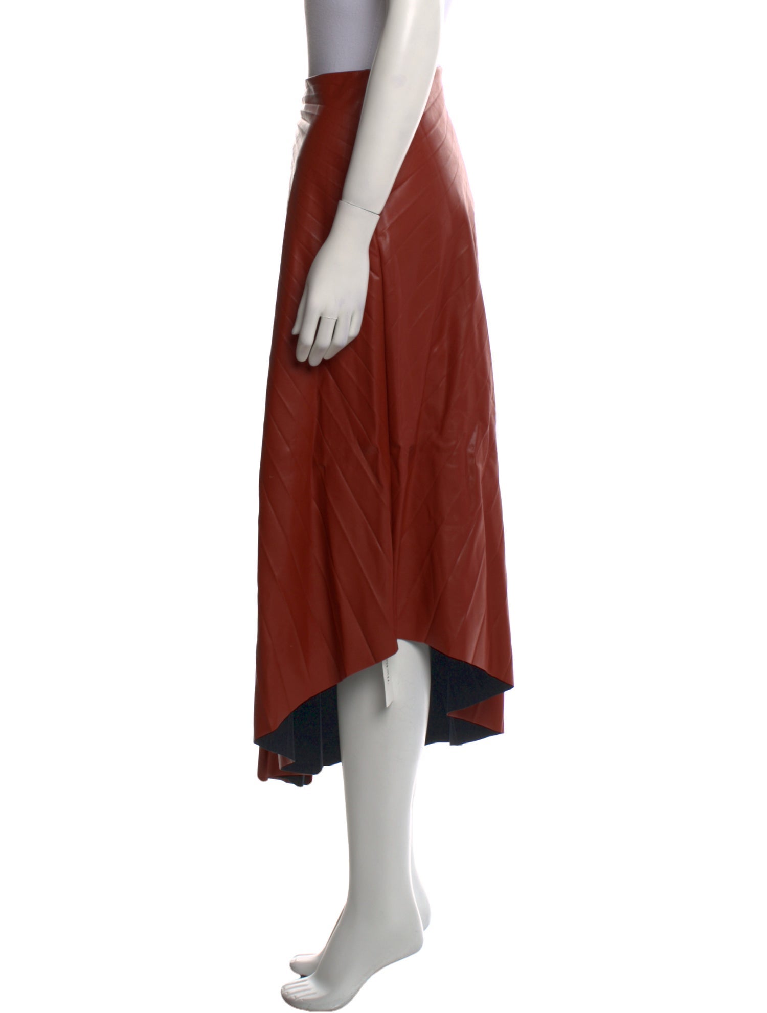 A.L.C. Pleated Accents Midi Length Skirt