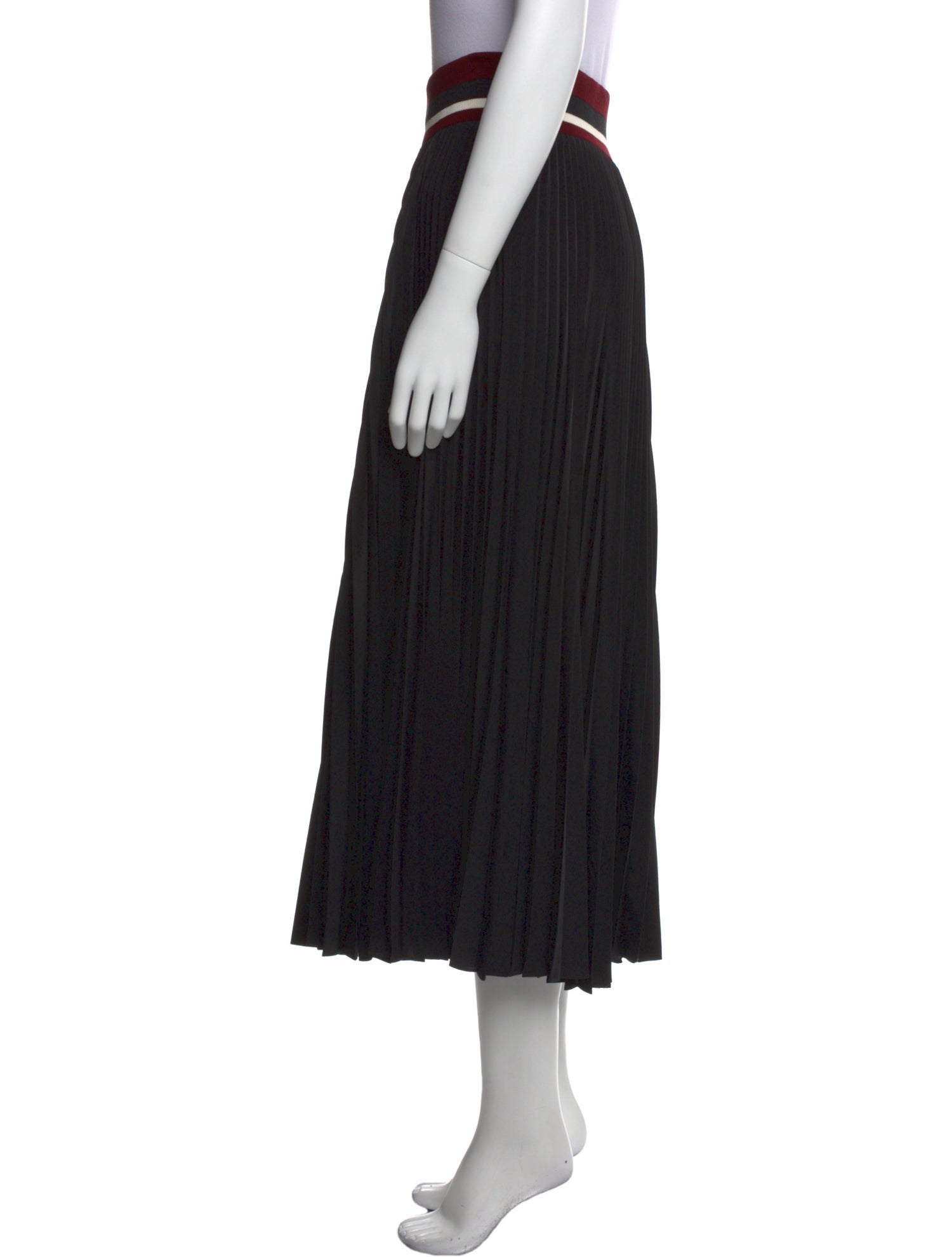 A.L.C. Pleated Accents Midi Length Skirt