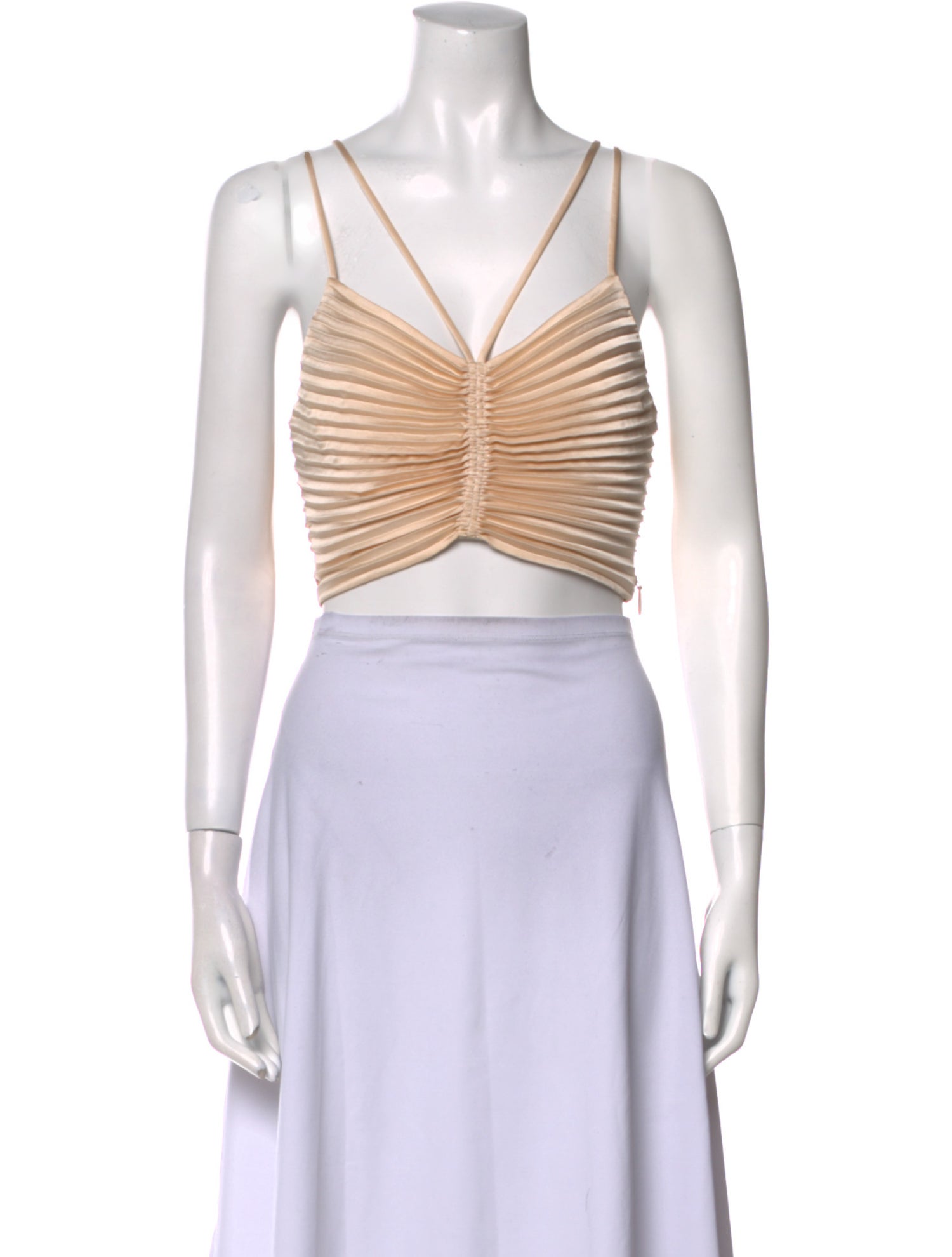 A.L.C. V-Neck Sleeveless Crop Top