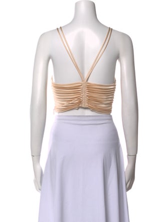 A.L.C. V-Neck Sleeveless Crop Top