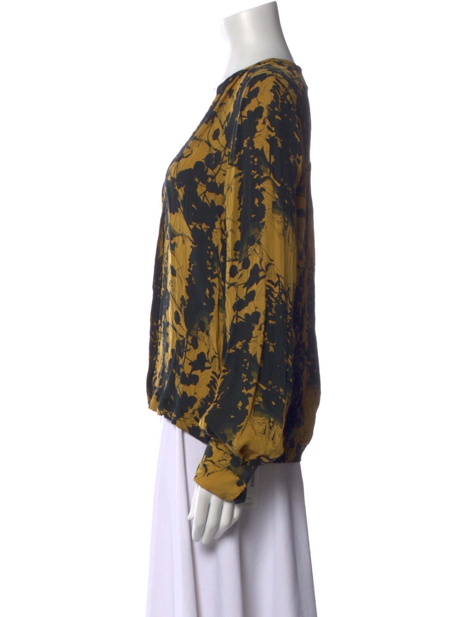 A.L.C. Silk Floral Print Blouse