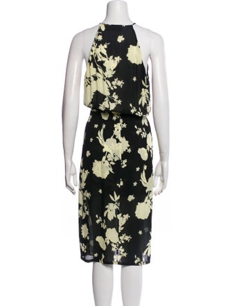 A.L.C. Floral Print Midi Length Dress