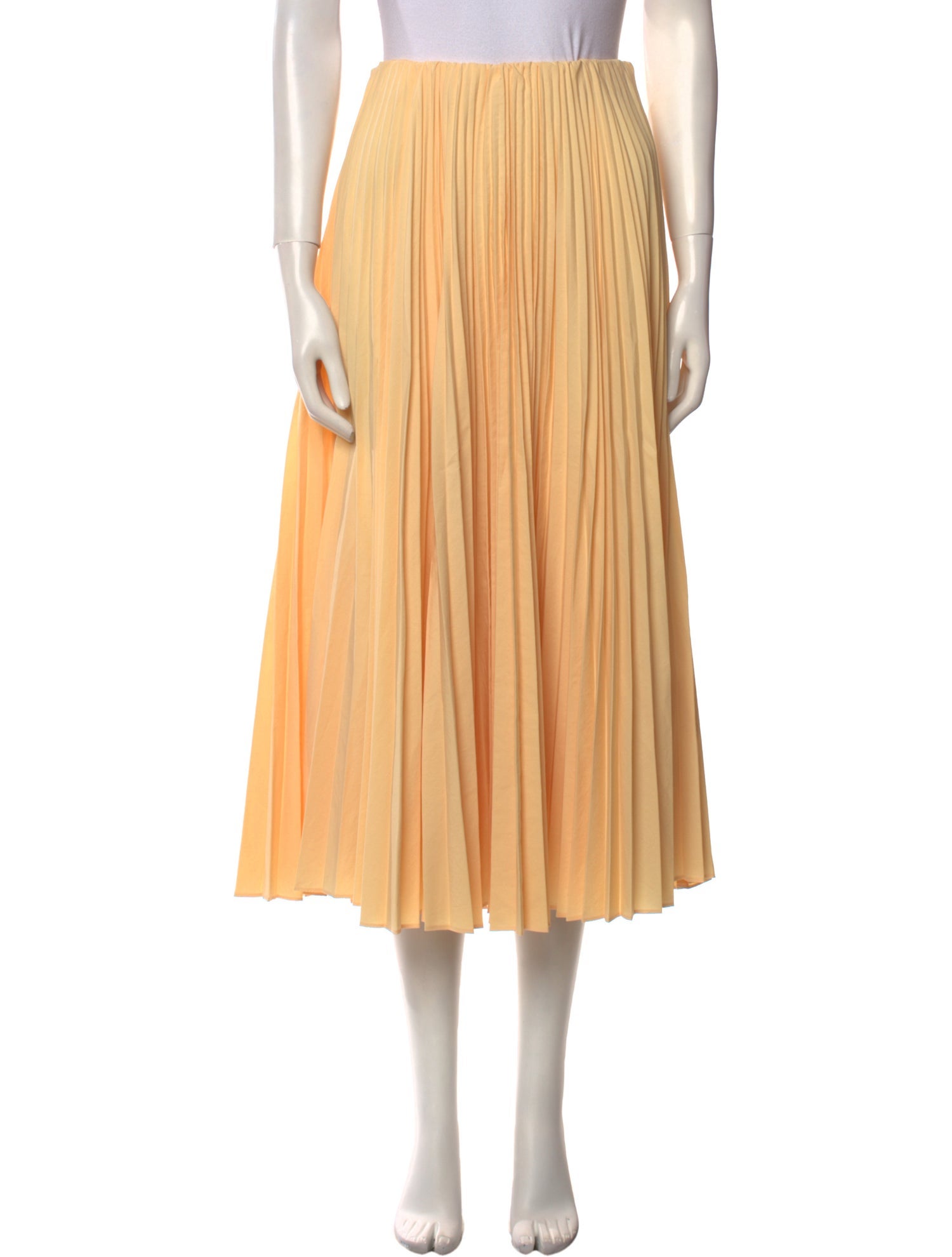 A.L.C. Pleated Accents Midi Length Skirt