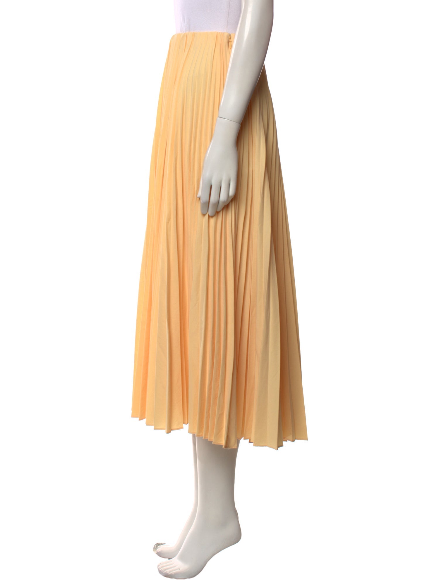 A.L.C. Pleated Accents Midi Length Skirt