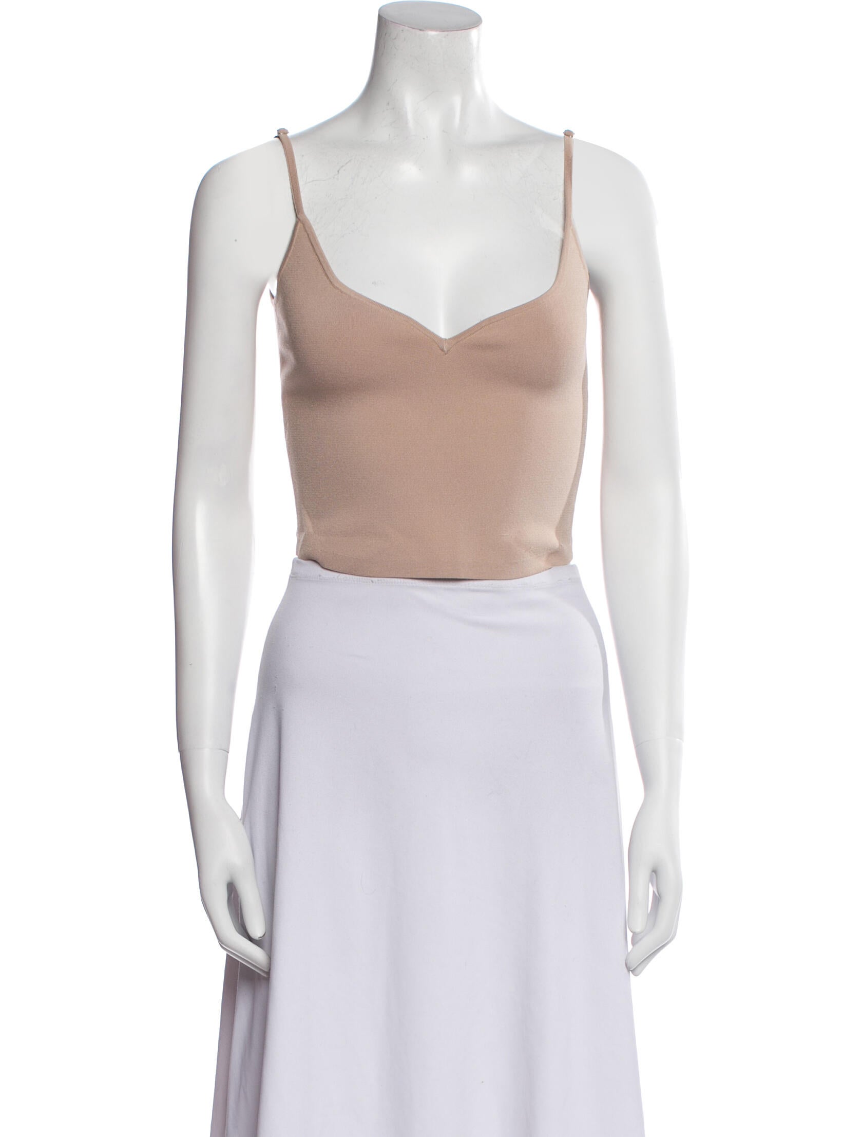 A.L.C. Square Neckline Sleeveless Crop Top