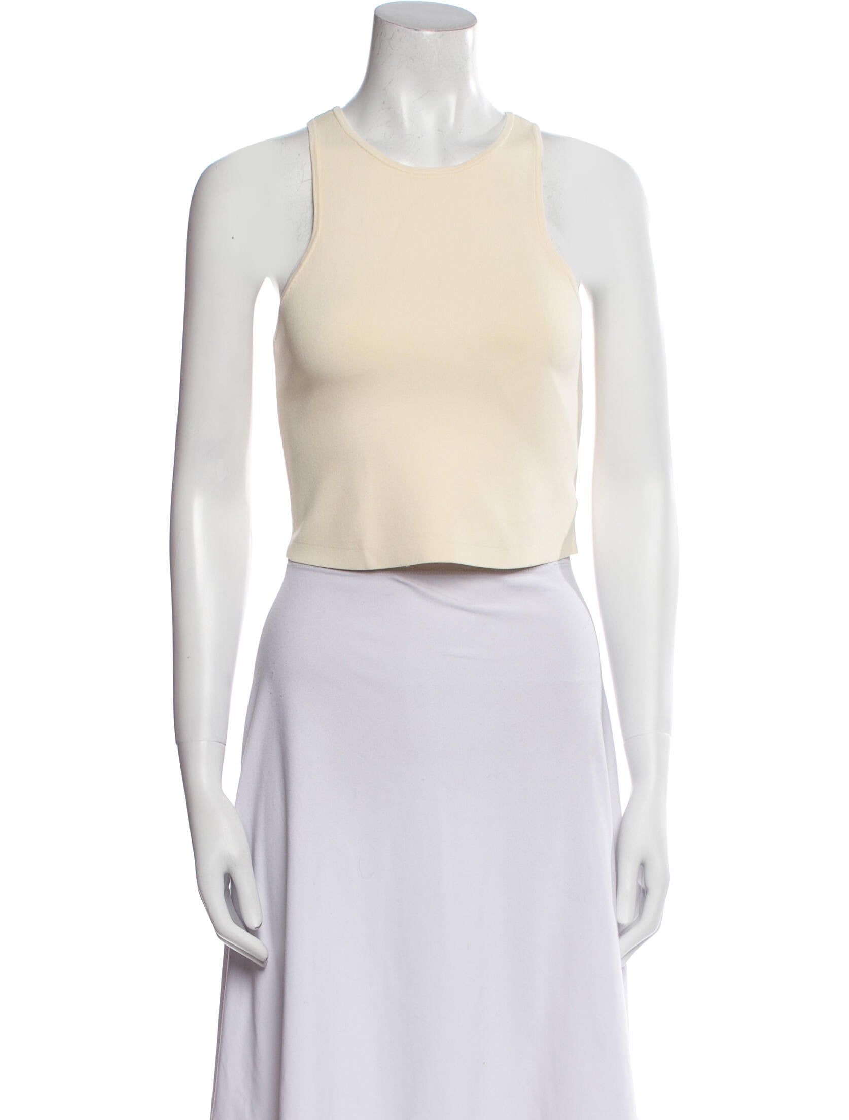 A.L.C. Crew Neck Sleeveless Crop Top