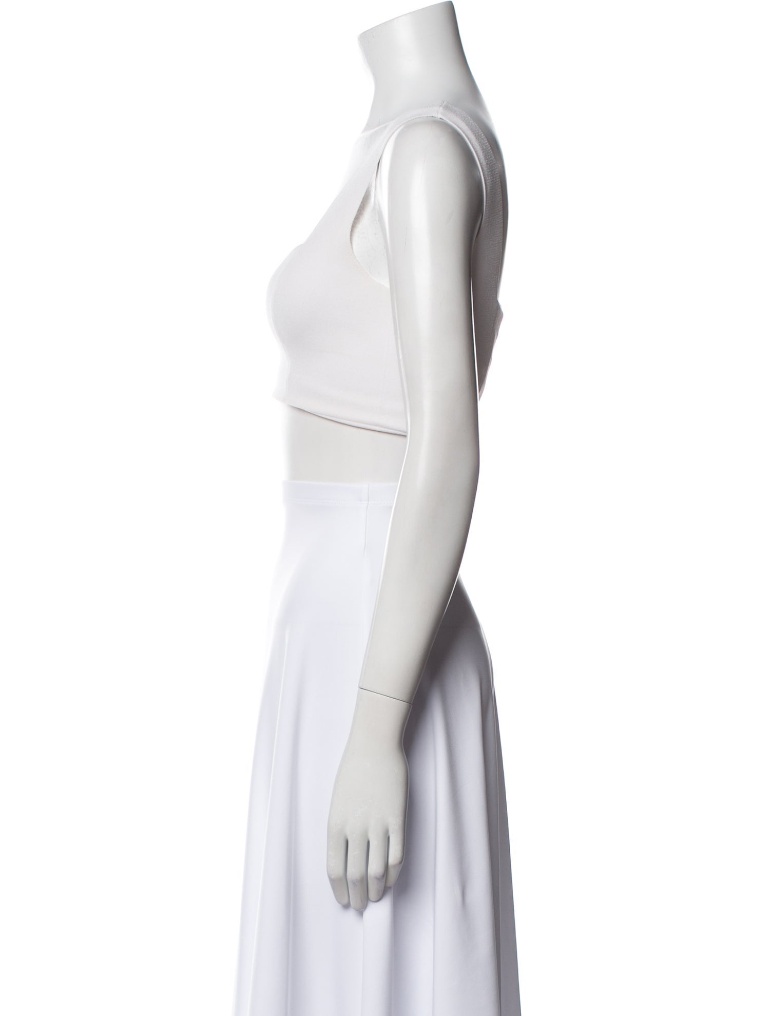 A.L.C. Square Neckline Sleeveless Crop Top