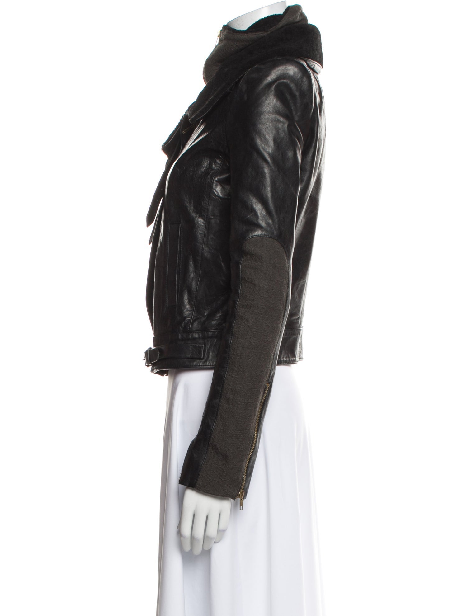 A.L.C. Lamb Leather Biker Jacket