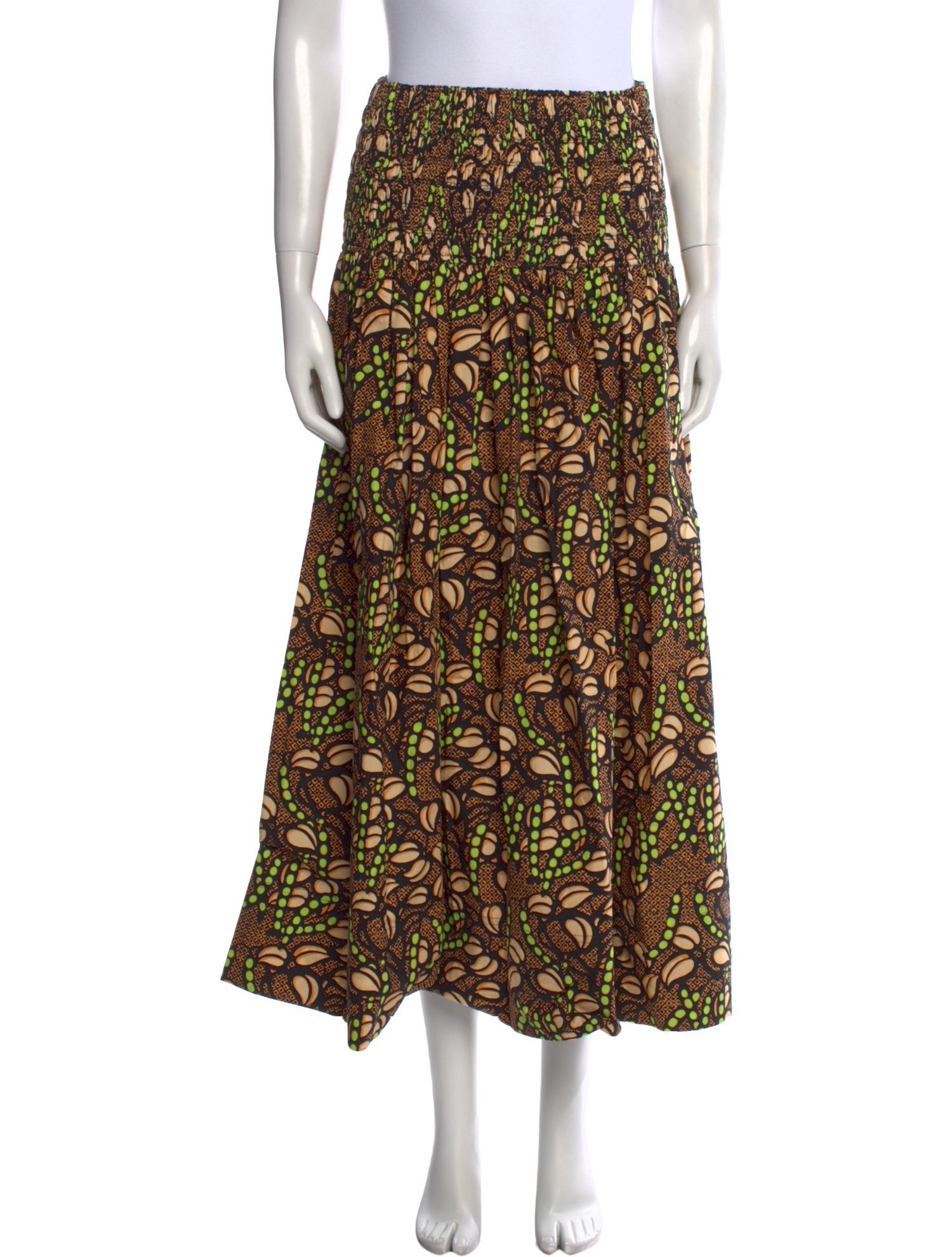 A.L.C. Floral Print Midi Length Skirt